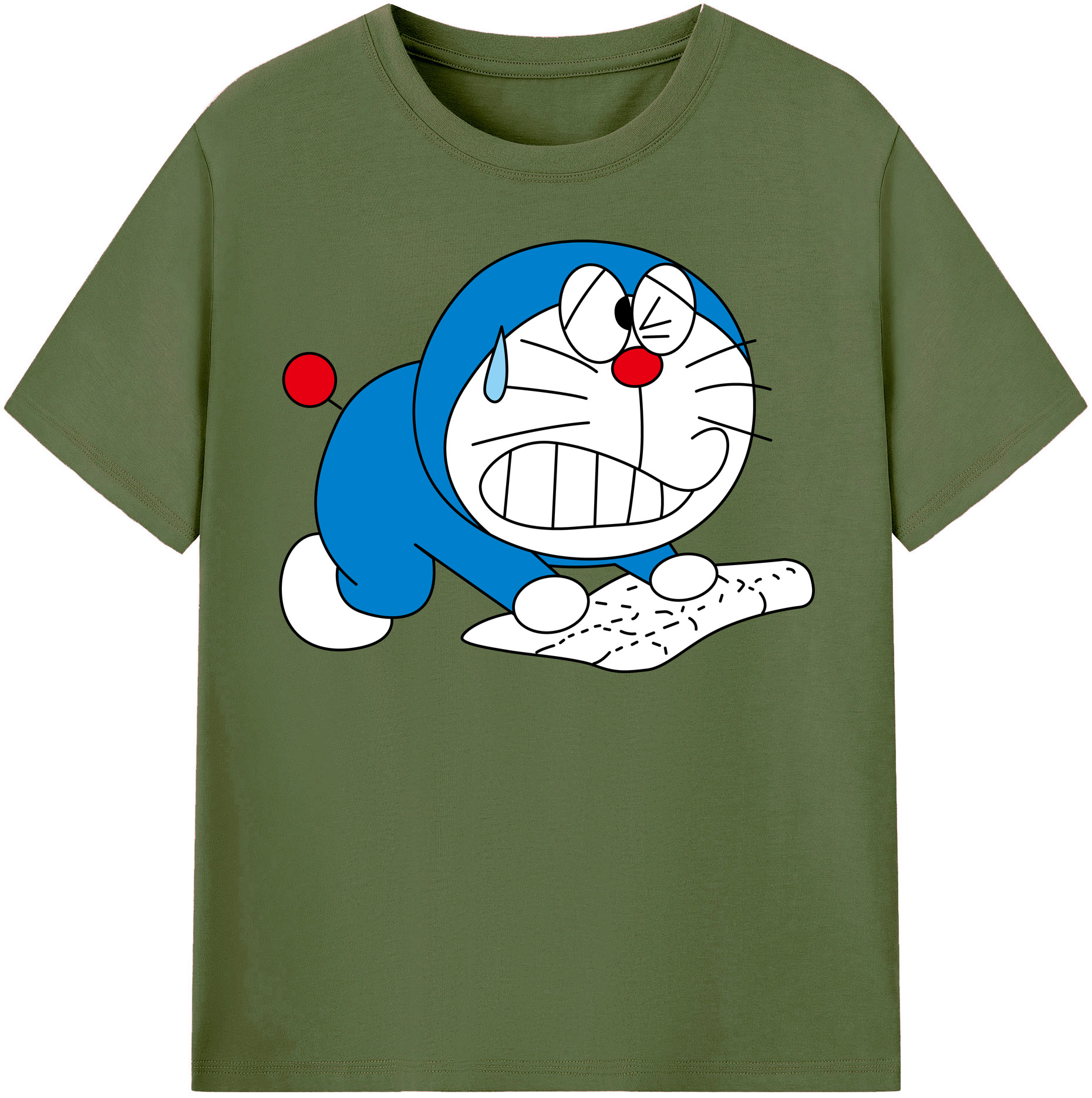 （画像用） ドラえもん Doraemon 綿100％半袖Tシャツ（フロントプリント）